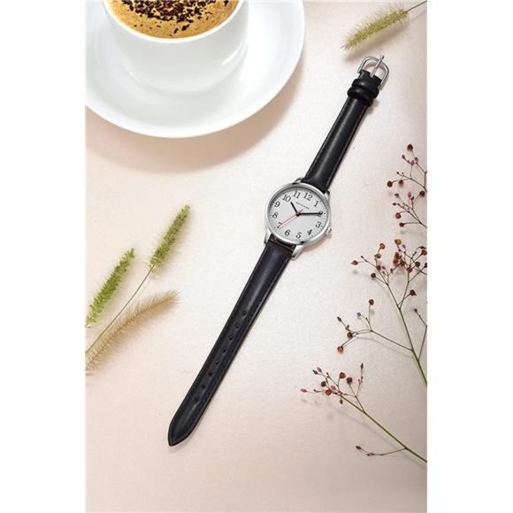 Women's Watch Elegant Watch for Women Leather Band Ladies Watch Waterproof - Picture 4 of 6
